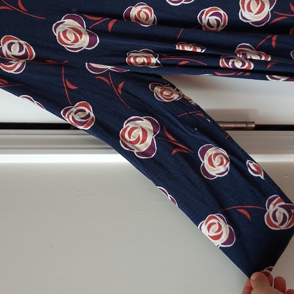 Style & Co. Mock turtleneck long sleeve blue with flower print xxl - Picture 2 of 9